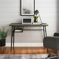 thumbnail image 3 of Walker Edison Mira Engineered Wood Writing Desk with Shelf in Cerused Ash, 3 of 4
