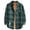Green, variant on Men's Sherpa Lined Flannel Shirt Jacket, Soft Long Sleeve Rugged Plaid Button up Jacket