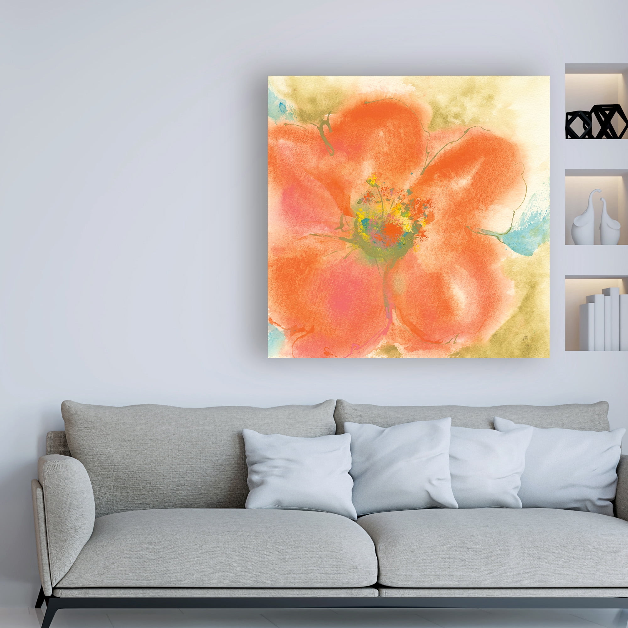 Trademark Fine Art 'Coral Poppy II' Canvas Art by Chris Paschke