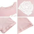 thumbnail image 4 of Sherrylily Women Rose Graphic Tee T Shirt Loose Fit Short Sleeve Casual Tops, 4 of 5