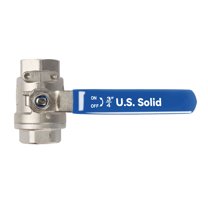 U.S. Solid 2-Way Manual Ball Valve 316 Stainless Steel 3/4 in Female NPT