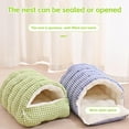 thumbnail image 7 of WUUJIPAI Cozy Cat Cave Bed for Indoor Cats & Small Dogs - Plush Foldable Calming Pet Nest House with Washable Cushion & Non-Slip Bottom, 7 of 7
