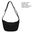 thumbnail image 7 of Xinyolin Women Crossbody Bag Canvas Large Capacity Portable Solid Color Female Single Shoulder Messenger Bag Shopping Use, 7 of 7