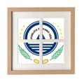 thumbnail image 1 of Cape Verde escudo nacional país Pantalla de escritorio de pared de marco 4 aperturas, 1 of 4