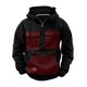 thumbnail image 1 of pstuiky camisas de manga larga para hombre, Sudadera con capucha y cremallera para hombre, estilo patchwork, para entrenamiento, deportes al aire libre, con múltiples bolsillos, chaquetas de invierno, 1 of 4