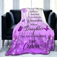 thumbnail image 2 of Gifts for Daughter Blanket Throw Daughter Birthday Gifts Ideas for Women Girls Graduation Mothers Day Blankets to My Daughter Gifts from Mom Dad 50"X40", 2 of 6