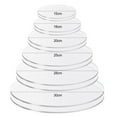 thumbnail image 5 of Naierhg 2Pcs Acrylic Cake Plates Non-Sticky Durable Versatile Transparent Round Buttercream Cake Discs for Cake Serving, 5 of 7