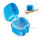 thumbnail image 3 of EeaseMX ROSENICE - Caja para baño de dentaduras postizas, retenedor de ortodoncia dental, estuche para guardar dentaduras postizas con colador (azul cielo), 3 of 7