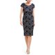 thumbnail image 2 of Connected Apparel Vestido tubo con purpurina bordada para mujer, azul, 6 Connected Apparel Vaina, 2 of 2