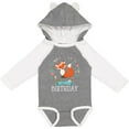 thumbnail image 3 of Inktastic First Birthday 1 Year Old Girl Fox Girls Long Sleeve Baby Bodysuit, 3 of 5
