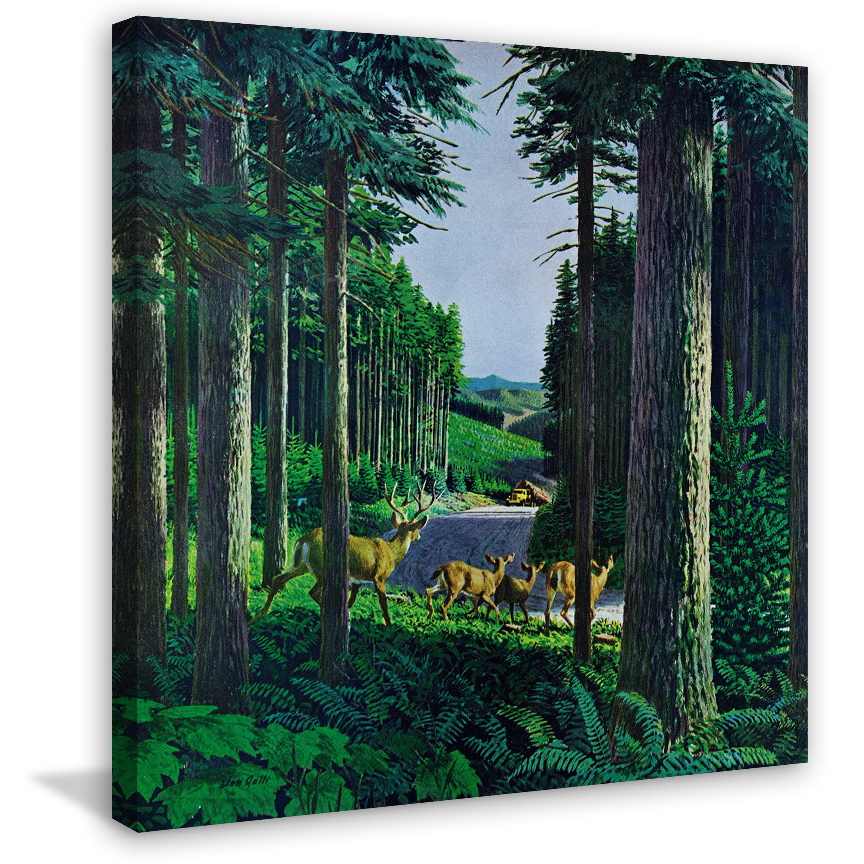 Marmont Hill "Forest Friends" Painting Print on Wrapped Canvas