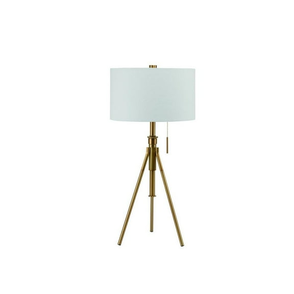 Ore International 58" to 72"H Mid-Century Adjustable Tripod Floor Lamp in Silver Color