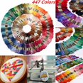 thumbnail image 2 of 447 Colors Cross Stitch Thread Pattern Kit Chart Embroidery Floss Sewing Kit Skeins, 2 of 10