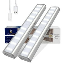 VYANLIGHT LED Closet Light Motion Activated, Cordless Under Cabinet Motion Sensor Light, (2 Pack)