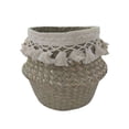thumbnail image 3 of Cesta Tejida Bolsa de soporte de flores Cesta de almacenamiento para el hogar trenzada Suministros para organizador de contenedores de plantas para el hogar Inevent HA002313-00, 3 of 6
