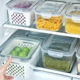thumbnail image 4 of VONKY Convenient Storage Solution Storage Container For Refrigerator With Durable Seal LightGray 1750ML 1Set, 4 of 6