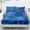 Retro Coastal Blue Seashell, variant on COEQINE Twin Size 3 Piece Sheet Set, Stay in Place Fade Stain Resistant Cooling Bed Sheets with All Around Elastic Cozy Bedsheet & Pillowcases, Japanese Floral Sea Wave