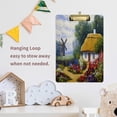 thumbnail image 6 of FMSHPON Rural Landscape Old Village Clipboard Hardboard Wood Nursing Clip Board and Pull for Standard A4 Letter 13x9 inches, 6 of 7