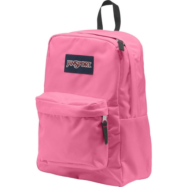 JanSport Unisex SuperBreak Pink Pansy Backpack, 600D polyester By