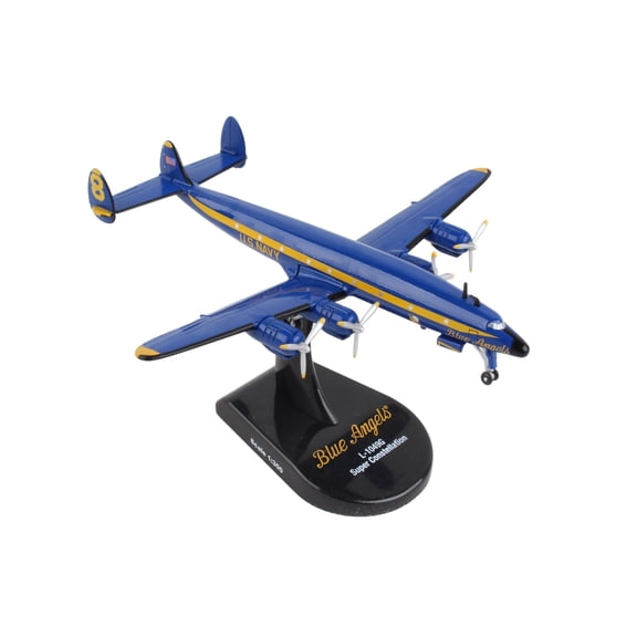 Lockheed L-1049G Super Constellation Commercial Aircraft "Blue Angels" US Navy 1/300 Diecast Model Airplane by Postage Stamp