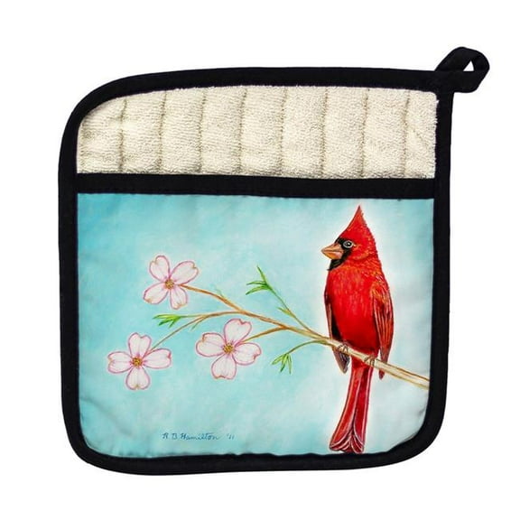 Betsy Drake PT470 Dicks Cardinal Pot Holder