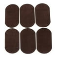 thumbnail image 1 of 6 Piezas de Terciopelo Oval Codo Parches Reparación Apliques Costura Gamuza Marrón Oscuro 2 piezas, 1 of 7