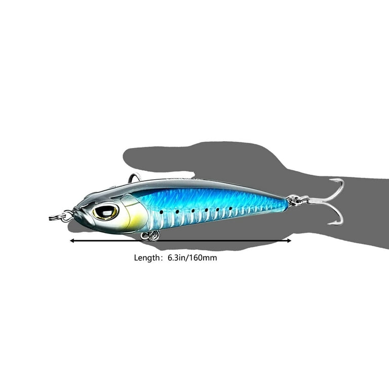 OSP Topwater, Sinking Minnow for Saltwater and Freshwater Bionic 3D Eyes  for Freshwater & Saltwater with VMC Hook Fishing Lures