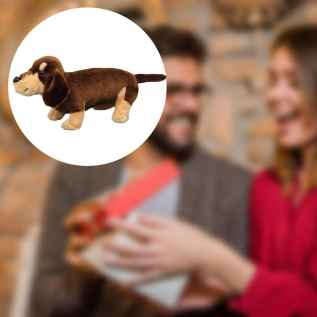 Lindo juguete de peluche de perro para abrazar, juguete de dibujos animados divertido para niños, adornos decorativos para sofá, juguete de peluche de 30 centímetros