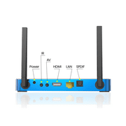 SUPERBOX S5MAX Voice Edition,Voice-controlled remote with alternate mini keyboard. Includes 128GB storage, Ethernet cable, 64GB TF card & remote case for enhanced viewing.