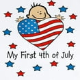 thumbnail image 2 of CafePress - 1St 4Th Of July Baby/Toddler Bodysuits - Baby Light Bodysuit, Size Newborn - 24 Months, 2 of 4