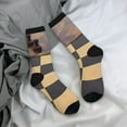 thumbnail image 5 of Fuzoiu Chess Board With Pawns Print Athletic Crew Socks for Men & Women,Casual Crew Socks,Above Ankle Crew Socks for Business, Casual, 5 of 6