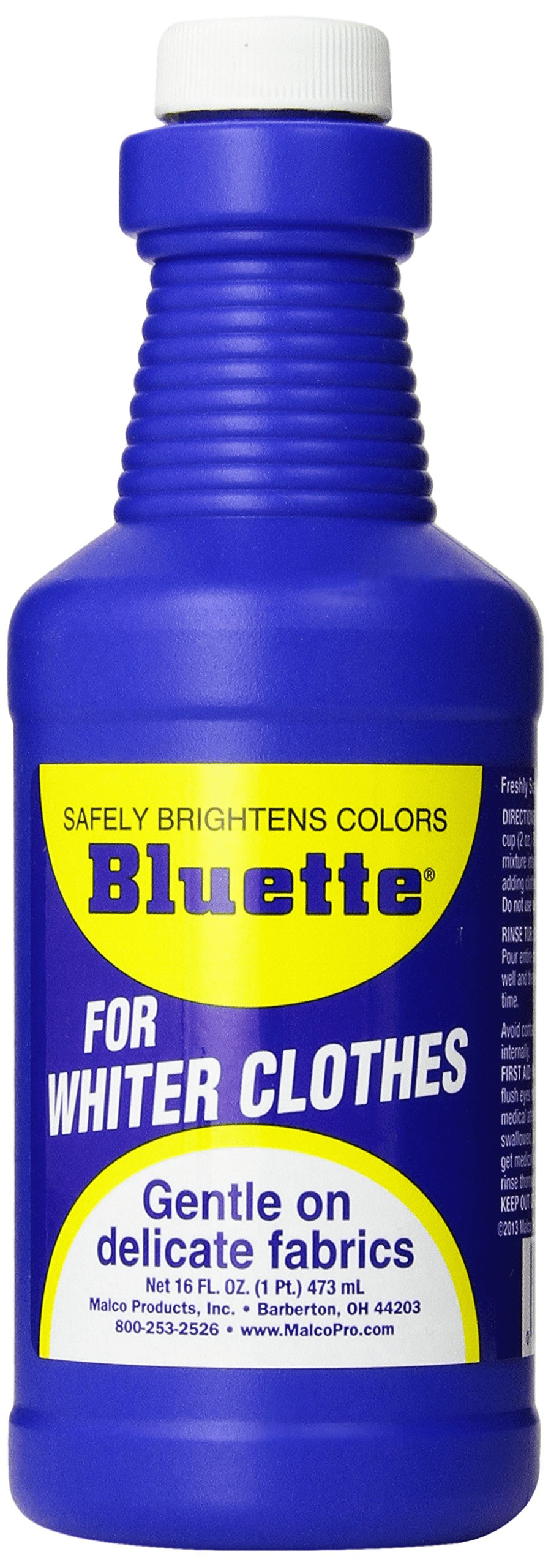 Bluette Laundry Bluing for Whiter Clothes, 16 fl.oz. Bottles (Pack of