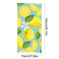 thumbnail image 3 of AZXY Lemon & Citrus Print Microfiber Beach Towel, Sand-Free Quick-Drying Towel for Poolside, Travel and Gym, 3 of 6