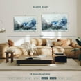 thumbnail image 4 of Elephant Stock Ice Landscape Abstract Wall Art - Horizontal Canvas Wall Art - Living Room Wall Decor - Abstract Canvas - Gray And Blue Decor - 45" x 30", 4 of 8