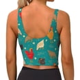 thumbnail image 3 of Lsque Hens And Rooster Printed Women'S Sports Bra, Compression, Moisture Wicking, High-Impact Sports Bra For Women,Supportive sports bra-XX-Large, 3 of 9