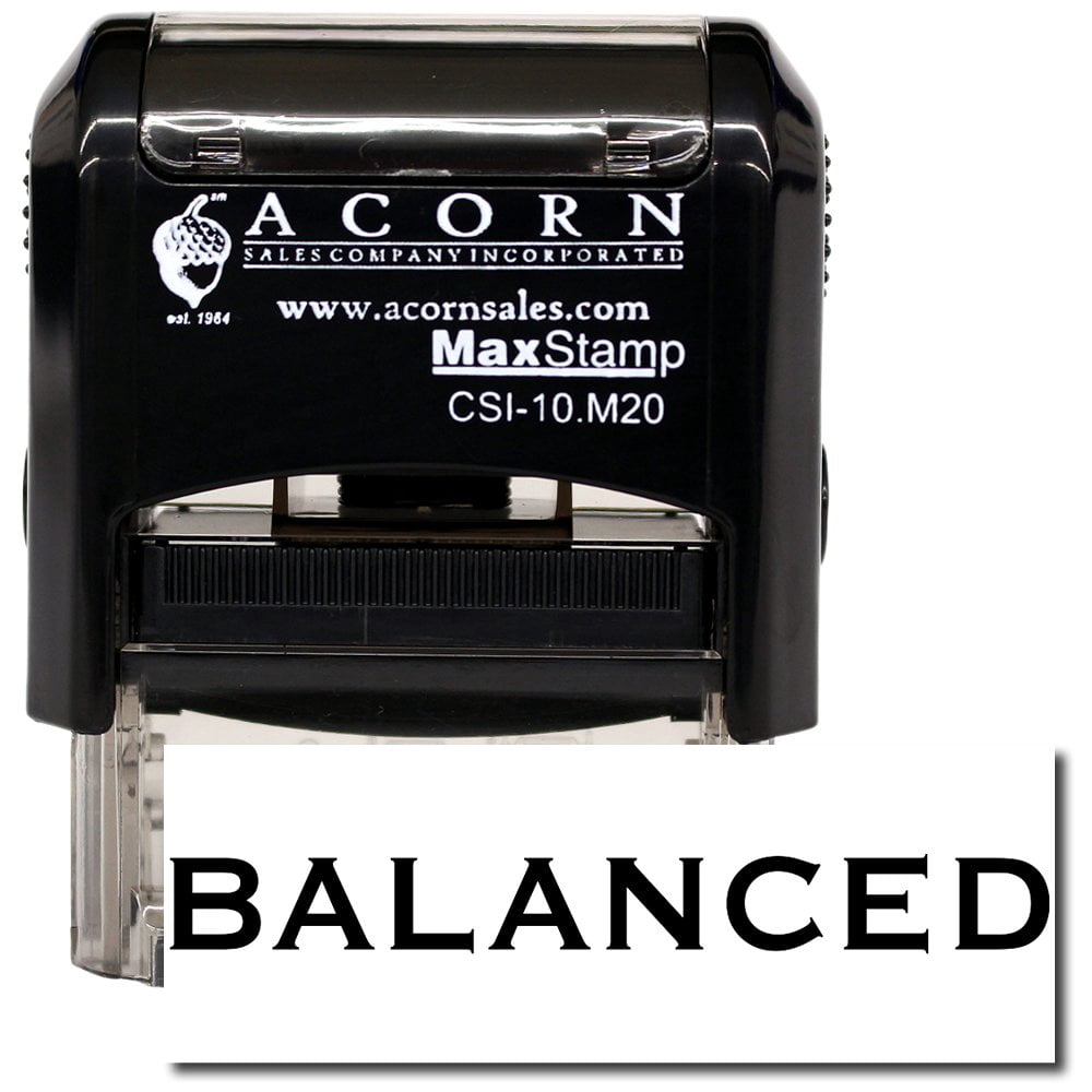 Self-Inking Balanced Stamp with Burgundy Ink - Walmart.com