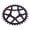 Red Black Camo, variant on KRSEC Premium Bike Chainring 32T Round Chainwheel Hollow Aluminium Alloy Single Chain Ring Positive and Negative Tooth Disc Chainring for Mountain Bikes GXP Direct Mount, Blue Black Camo