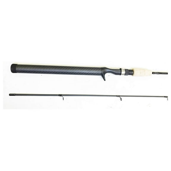 Kokanee Fishing Rod 8' Ultra Light 2-Piece Casting Rod - KC802UL - Sensitive Action for Kokanee Trolling & Casting - High Grade Cork Handle black 8 feet
