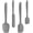Gray, variant on 4 Piece Silicone Spatula Set, Flexible Heat Resistant Non-scratch Baking Cooking Rubber Spatulas with Stainless Steel Core, Blue