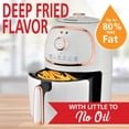 thumbnail image 3 of Brentwood 2-Qt. 1,200-Watt Electric Air Fryer with Timer and Temperature Control, White, 3 of 6
