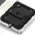 thumbnail image 4 of FJLBDE Case for iPad Mini 7 A17 Pro 2024/Mini 6 2021 8.3 Inch 7th/6th Gen, Rugged Shockproof Tablet Cases Cover with Kickstand Shoulder Strap, Black, 4 of 7