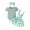 Green, variant on Musuos Baby Girls Summer Outfit 3 6 9 12 18M Short Sleeves Ribbed Rompers and Floral Suspender Skirt Headband 3 Piece Clothes Set