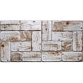 thumbnail image 3 of Dundee Panneau Mural en PVC 3D Faux Bûches Blanches Deco, 3,2 Pi X 1,6 Pi (96cm X 48cm), Application Commerciale et Résidentielle, 5,12 Pi2 (0,46 Pi2 m) Chacun, Lot de 5, 3 of 5