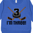 thumbnail image 3 of Inktastic 3rd Birthday Ice Hockey Sports Boys Party Toddler Sweatshirt, 3 of 4