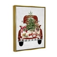 thumbnail image 6 of Stupell Industries Believe Seasonal Christmas Truck Graphic Art Metallic Gold Floating Framed Canvas Print Wall Art, Design by Lettered and Lined, 6 of 6