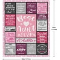 thumbnail image 6 of Aunt Gifts Blanket 60"x50", Aunts Gift from Niece Nephew, Birthday Gift for Aunts, Gifts for Aunt for Mothers Day, Auntie Gifts Ideas, 6 of 6