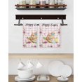 thumbnail image 3 of Happy Easter Kitchen Dish Towels for Drying Dishes Set of 3, Cute Rabbits Daisy Flowers Leaves Eggs Pink Plaid Waffle Weave Microfiber Hand Tea Bathroom Towels Quick Dry & Absorbent Towel 15.7x23.6, 3 of 7