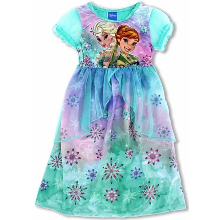 Disney - Frozen Princess Girls Fantasy Gown Anna Elsa ...