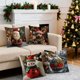 thumbnail image 5 of Fundas de Almohada Navideñas de 45X45 Cm | Fundas Decorativas | Tela Suave | Cremallera Oculta | Diseños Festivos | Juego de 4 Fundas de Almohada, 5 of 6