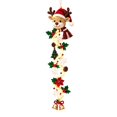 thumbnail image 2 of Festive Knit Reindeer Porch Decorations with Led Garland Lights, Hanging Outdoor Front Porch Decor for Seasonal Display, Joyful Indoor Christmas Decorations with Snowflake and, 2 of 7